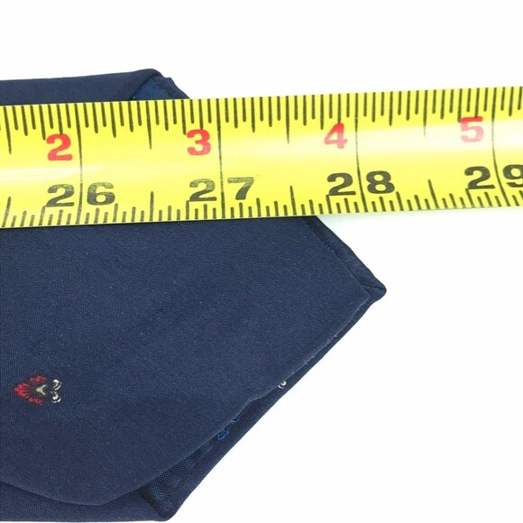 Lanvin Paris Men's Tie 100% Silk Made In Italy Blue Elegant Luxury Necktie 56" - Picture 8 of 8